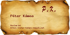 Péter Kámea névjegykártya